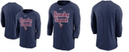 Nike Men's Navy Minnesota Twins Local Phrase Tri-Blend 3/4th Sleeve Raglan T-shirt